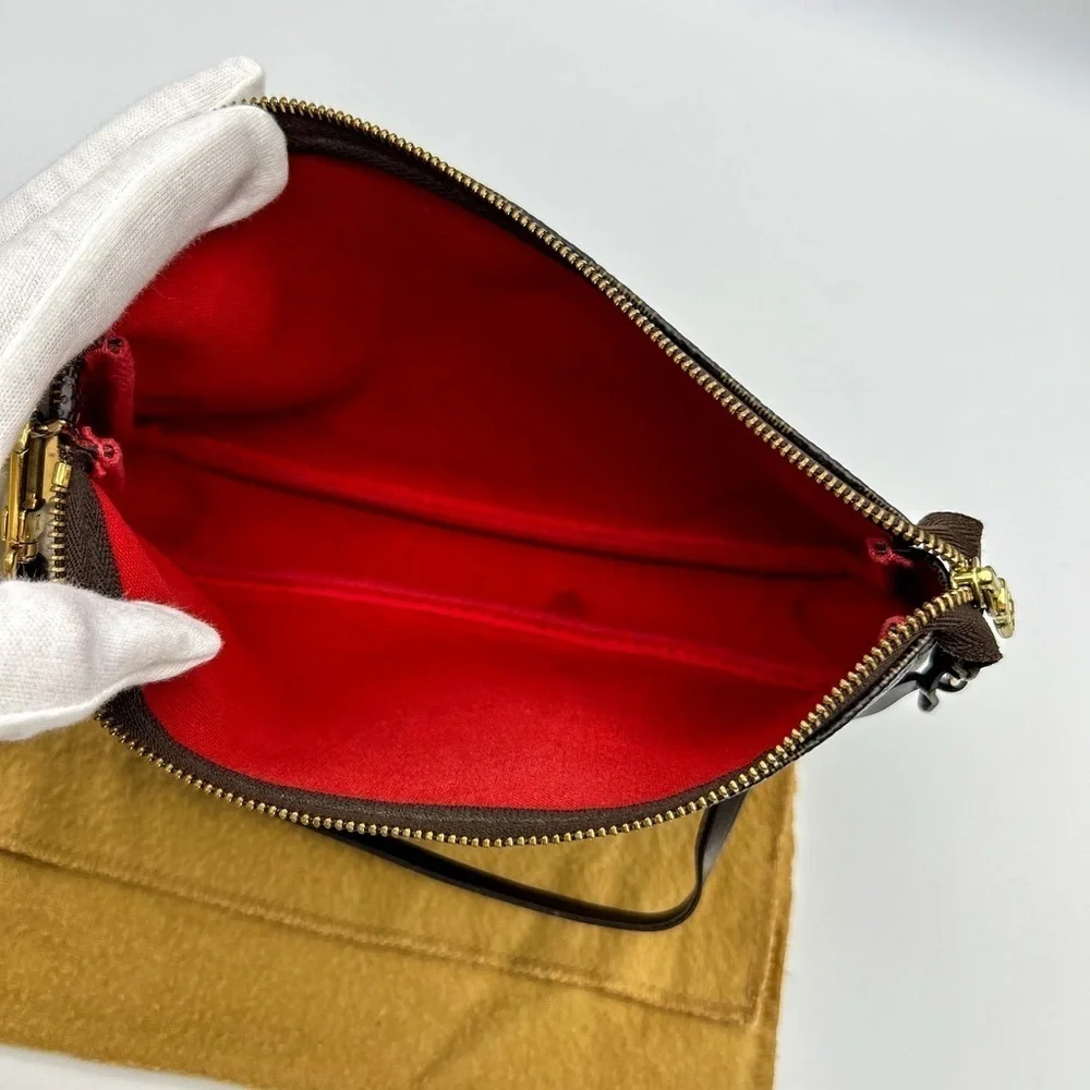 Louis Vuitton LV Accessories Pouch Bag Pochette Accessoires Damier Ebene reg sz
